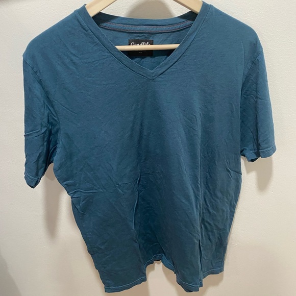 Blue Good life v-neck - Picture 1 of 3